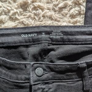 Black skinny jean high rise